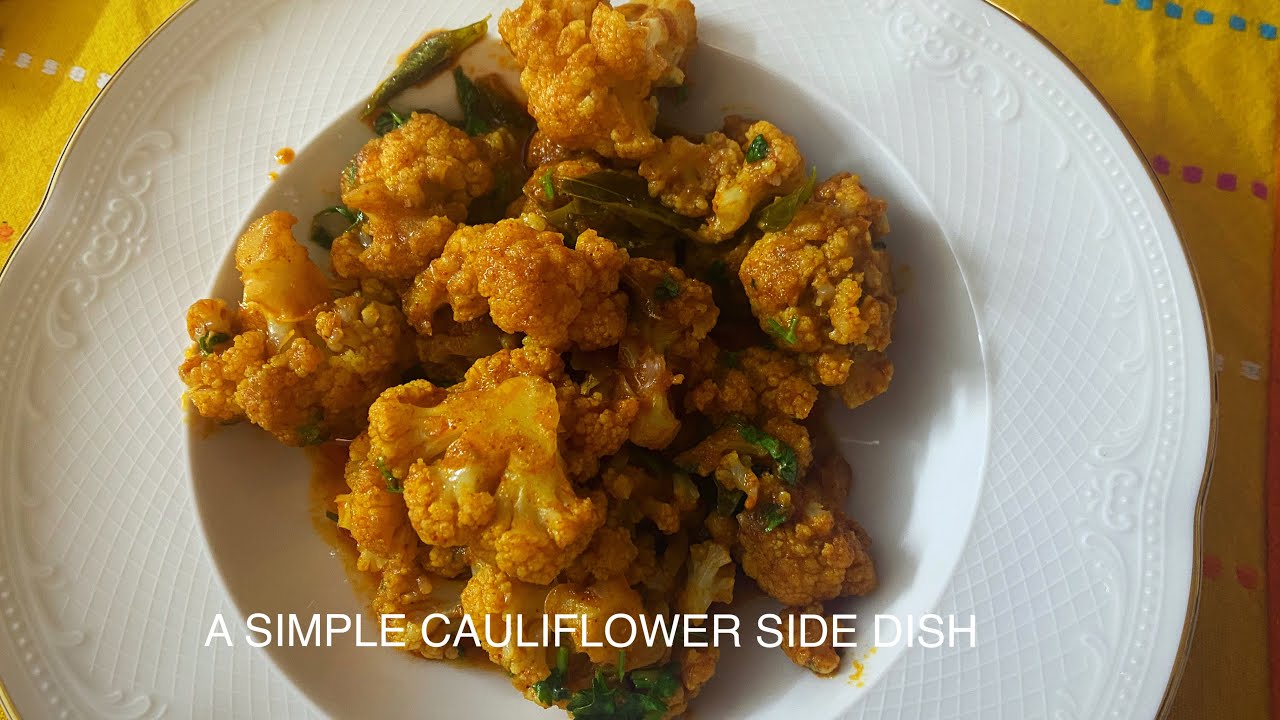 Simple Anglo-Indian Cauliflower Side Dish